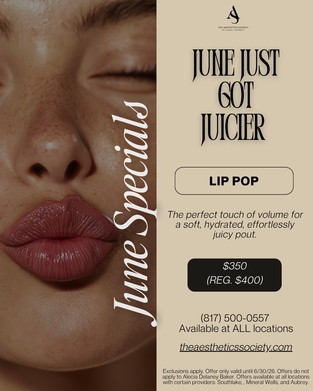 June Specials- Lip Pop