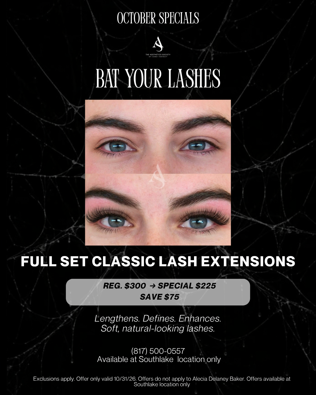 October Special: Classic Lash Extension Full Set