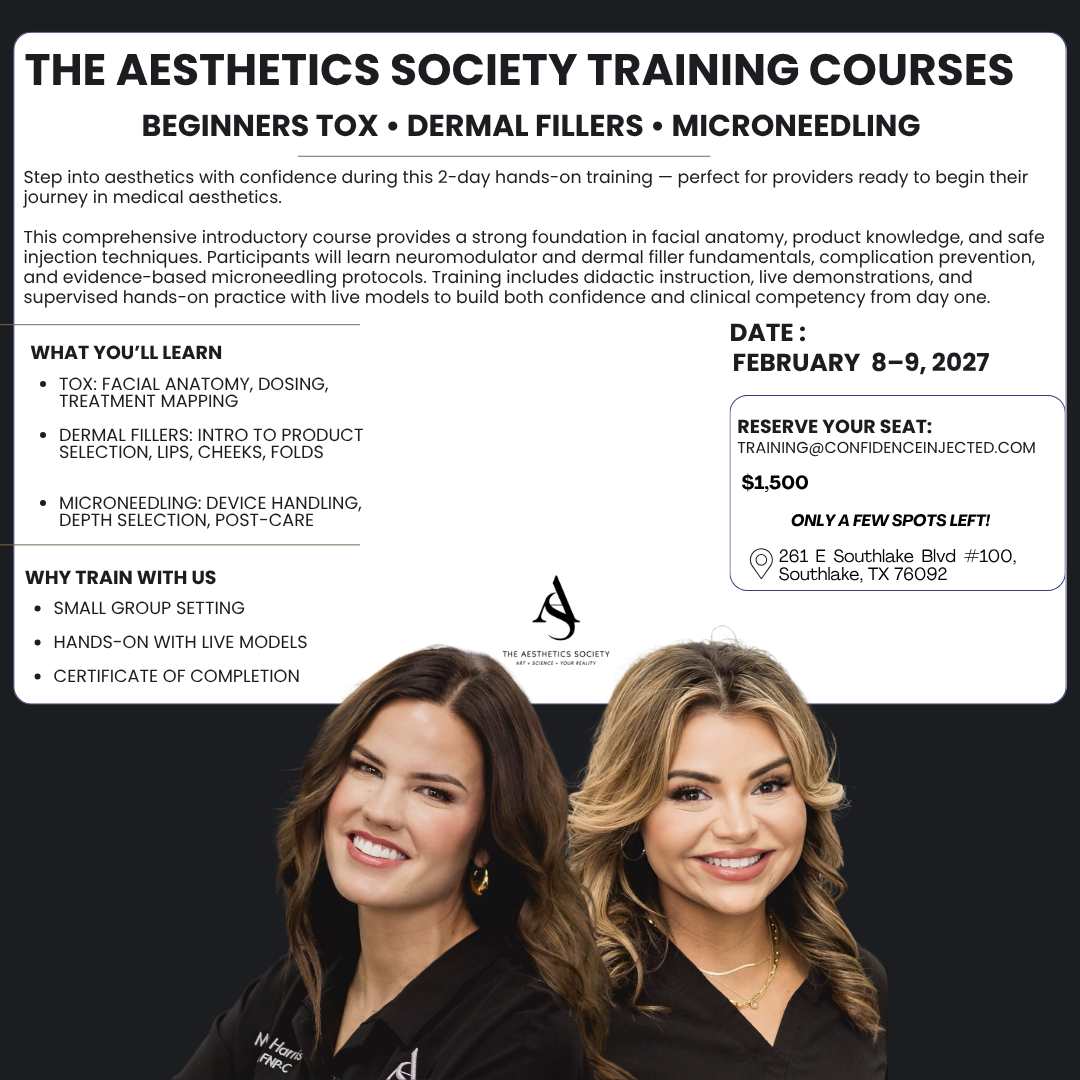 Beginners Tox • Dermal Fillers • Microneedling Course Feb 8-9
